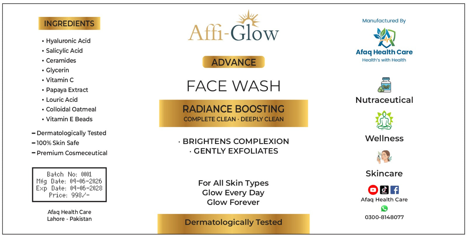 Affi-Glow Face Wash
